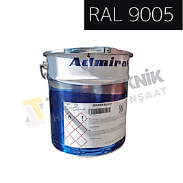Admiral Endüstriyel Rapid Yarımat Sonkat Boya RAL 9005 (15 KG)