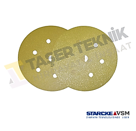 Starcke 150 mm 7 Delik 320 Kum Yuvarlak Cırtlı Disk Zımpara