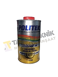 Politek Universal Akrilik Tiner 2K (Hızlı)