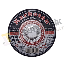 Karbosan İnce Inox Kesici Taş 115 x 1.0 x 22.23 (25'li Kutu)