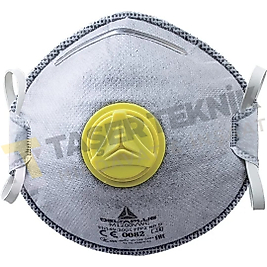 M1200VWC-FFP2 10'lu Tek Kullanımlık Yarım Maske Kutusu Organik Buharlar İçin+Valf